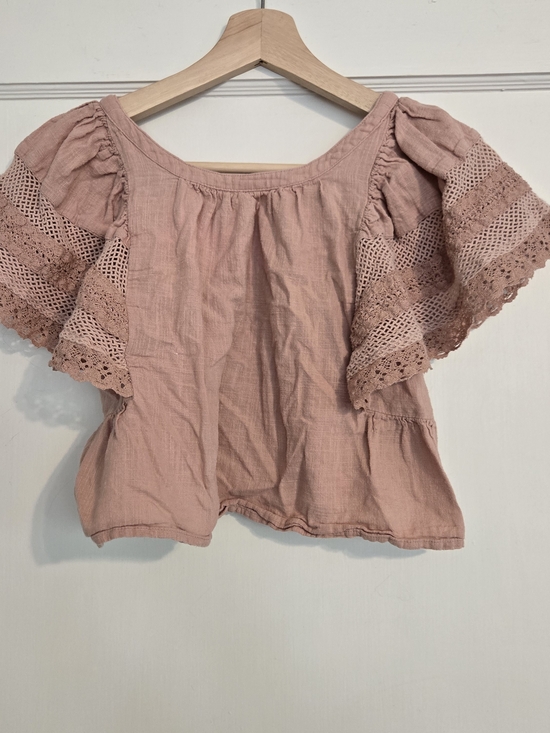 Old Navy Other - Child's Lace Flutter Sleeve Top - Dusty Rose